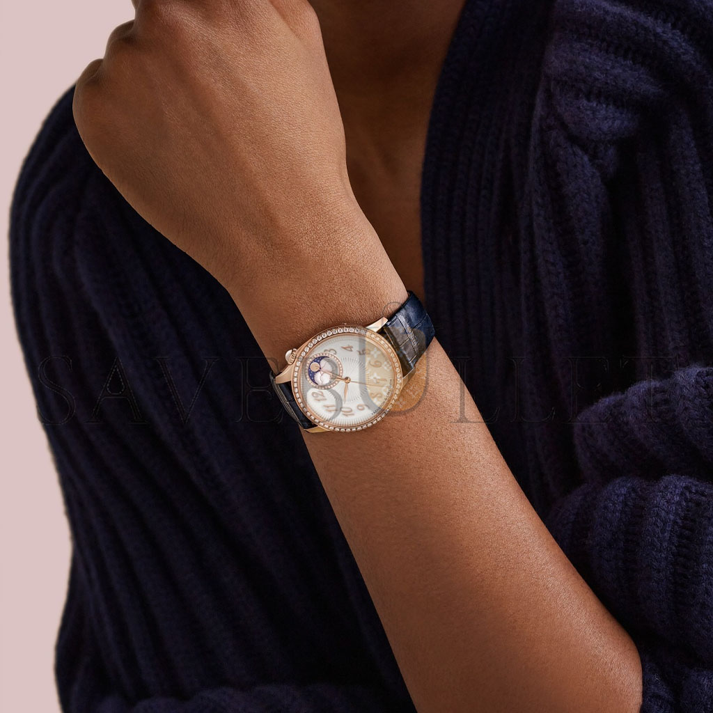 vacheron Co*sta*t*n ÉgÉrie moon phase 37 mm pink gold watch 8005/f000r-b498